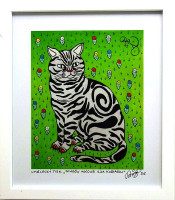   František R.Čech - Ringův kocour Ilja Kuriakin - signovaný umělecký tisk v rámu